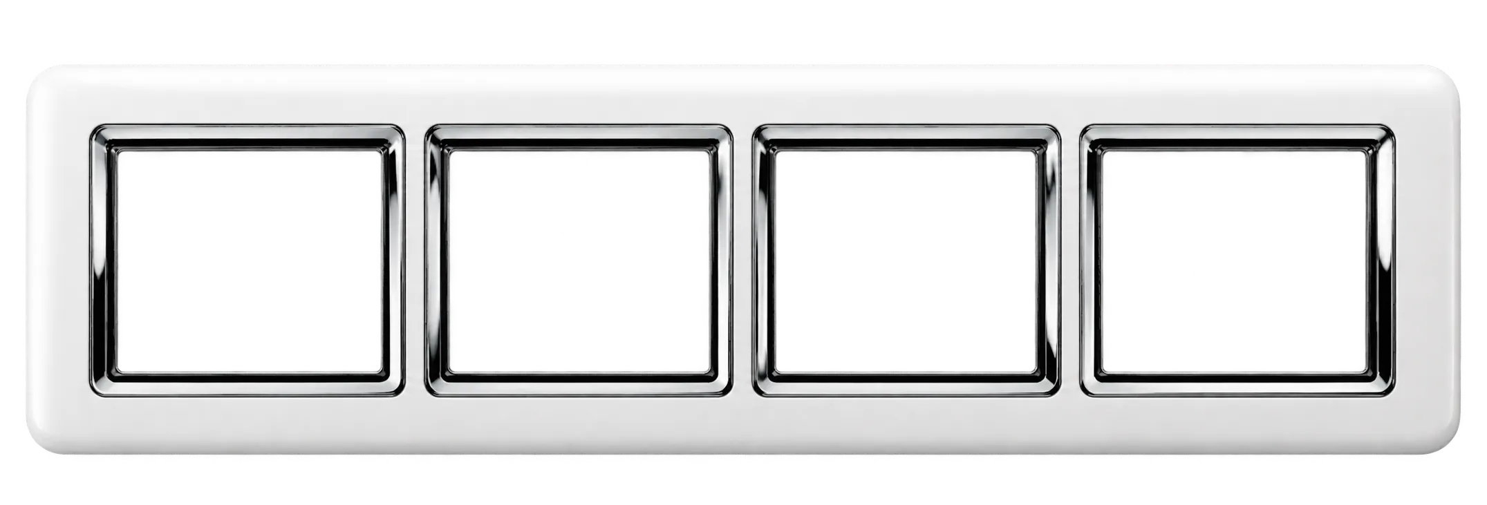 65808 H Plate With Chrome Collar