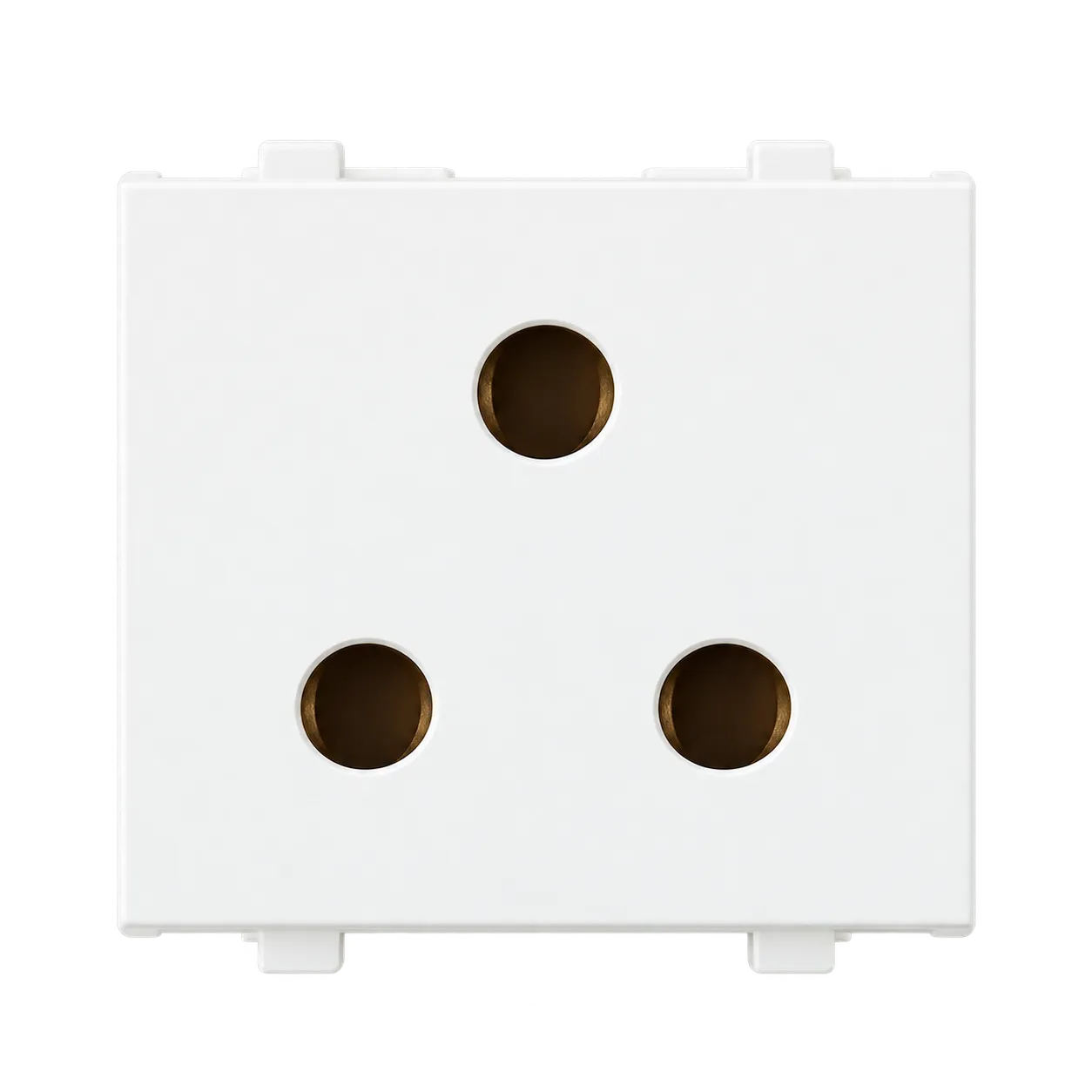 Anchor 3 Pin Round Socket (W/O Shutter) 240V~,WH (65208)