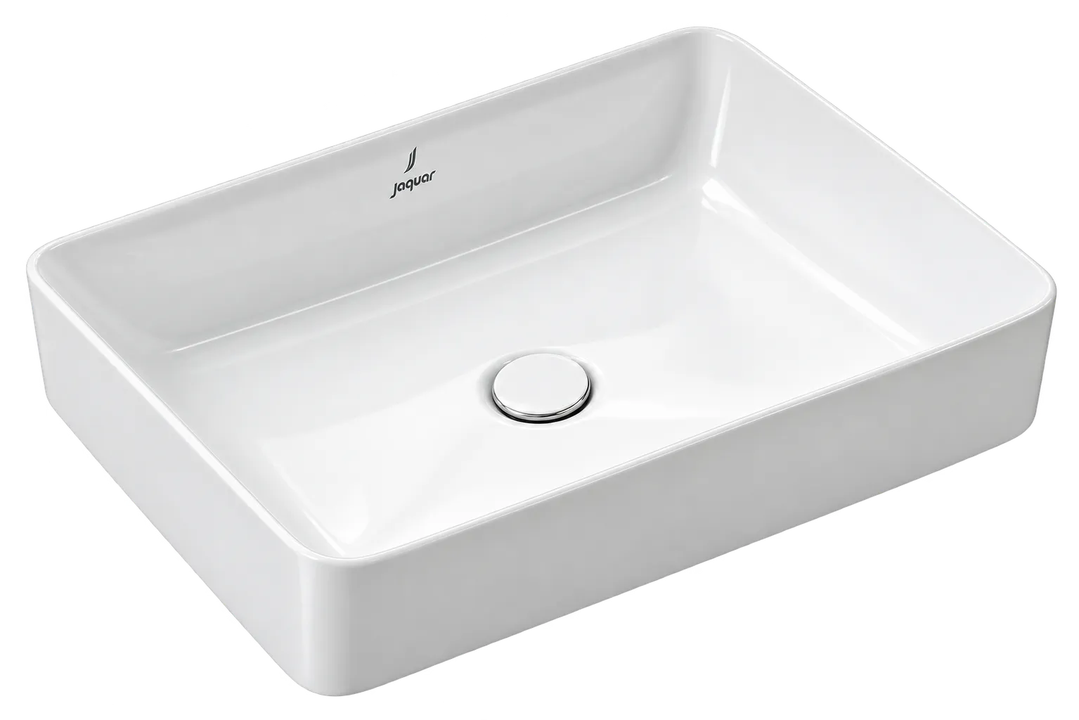 Jaquar Thin Rim Table Top Basin, Size: 530x420x140 mm, Shape - Rectangular