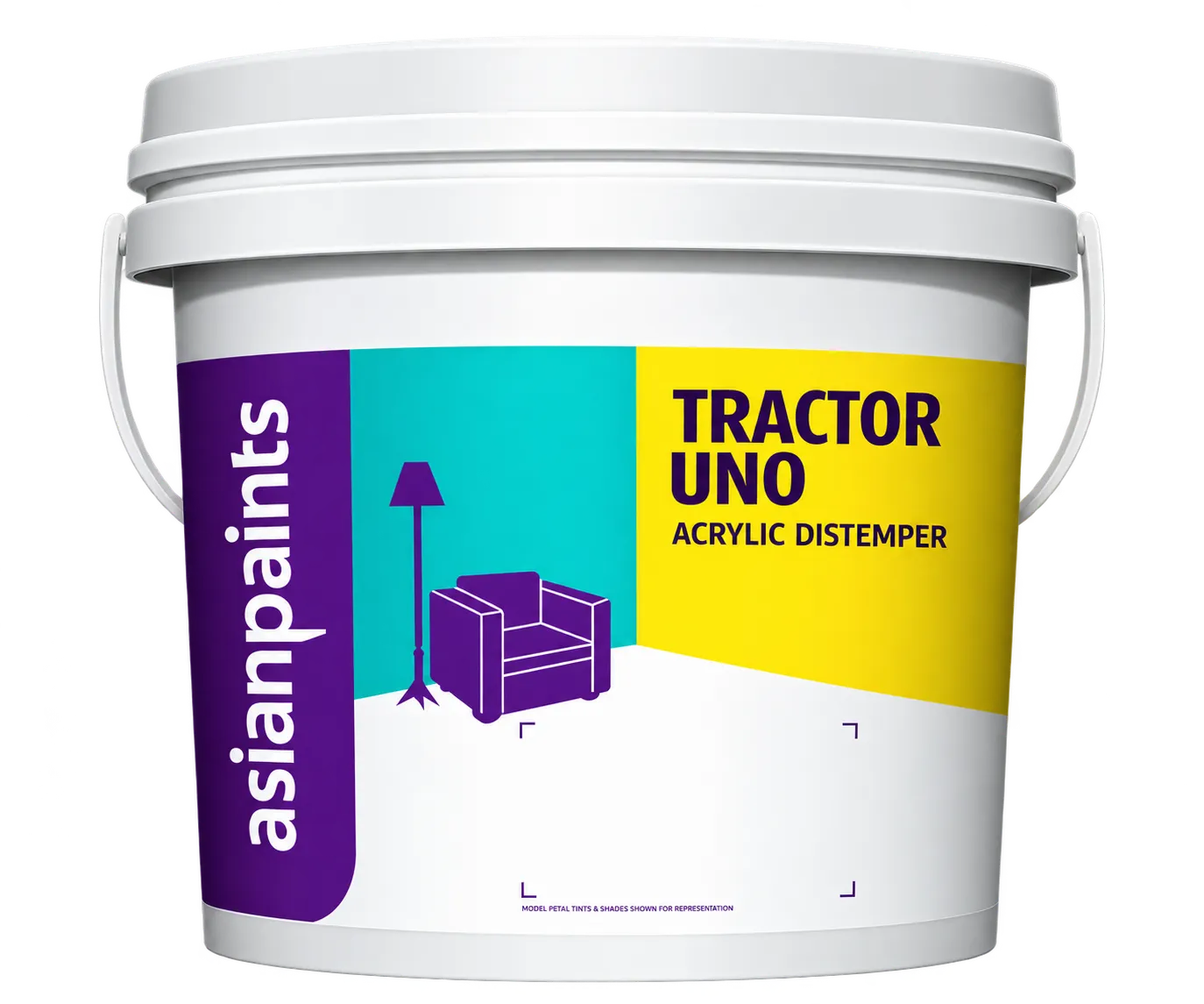 Asian Paints Tractor Uno Acrylic Distemper KT White 20Kg