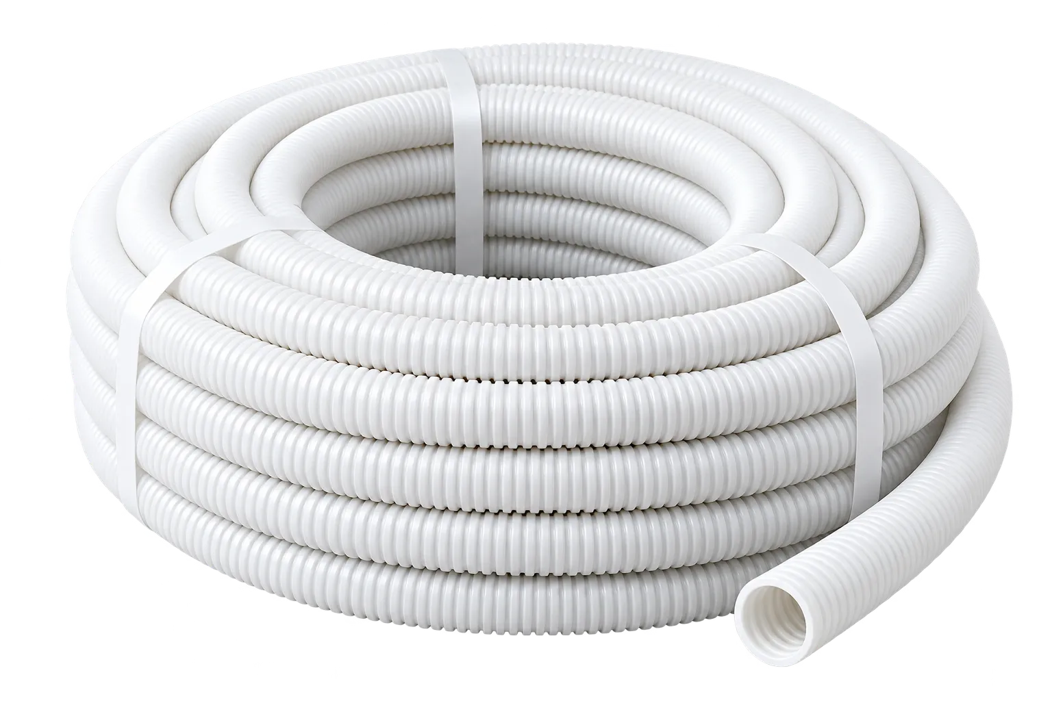 Flexible PVC Electrical Conduit Pipe Roll White