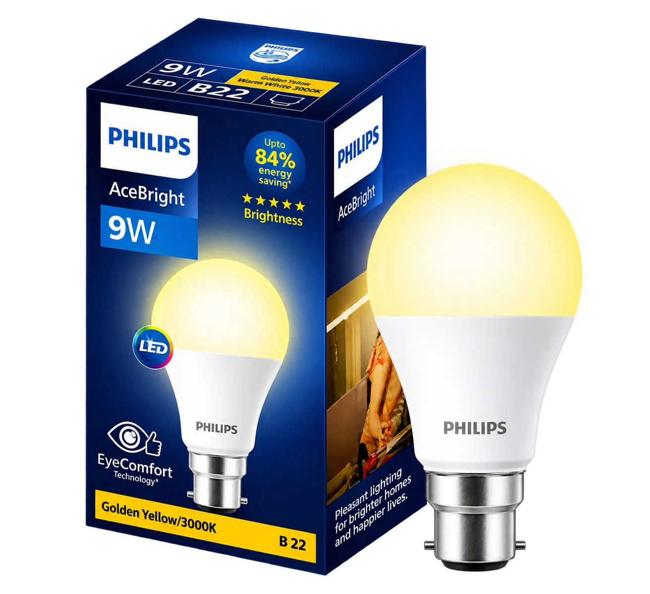 Philips LED Bulb B22 3K