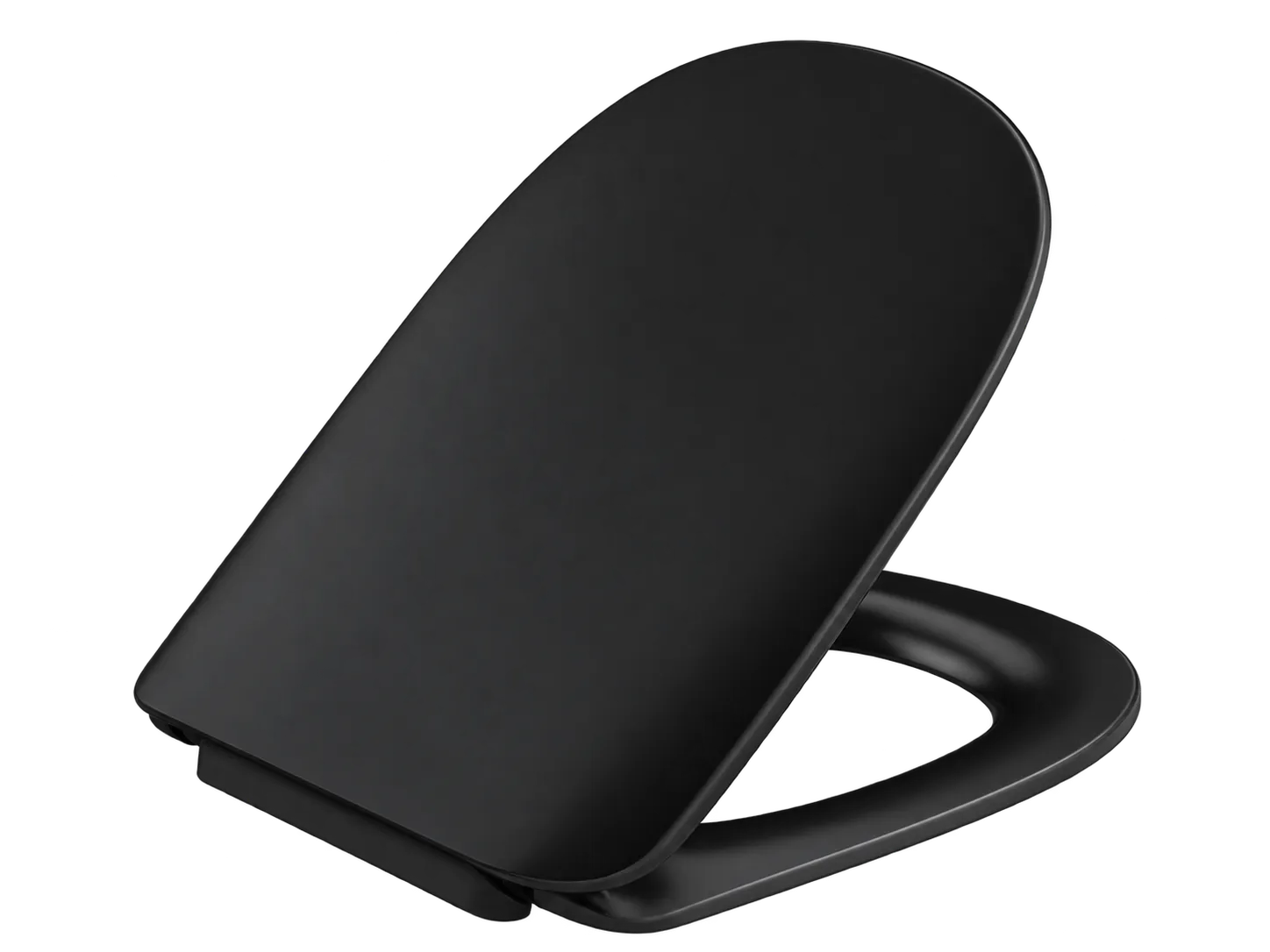 Kohler Trace Quiet Close Slim Toilet Seat, Black, 20219IN-UF-7