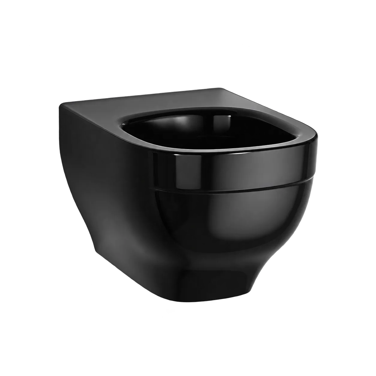 Kohler Trace Wall Hung Toilet Bowl With Skirted Trapway, Black, 20218IN-7