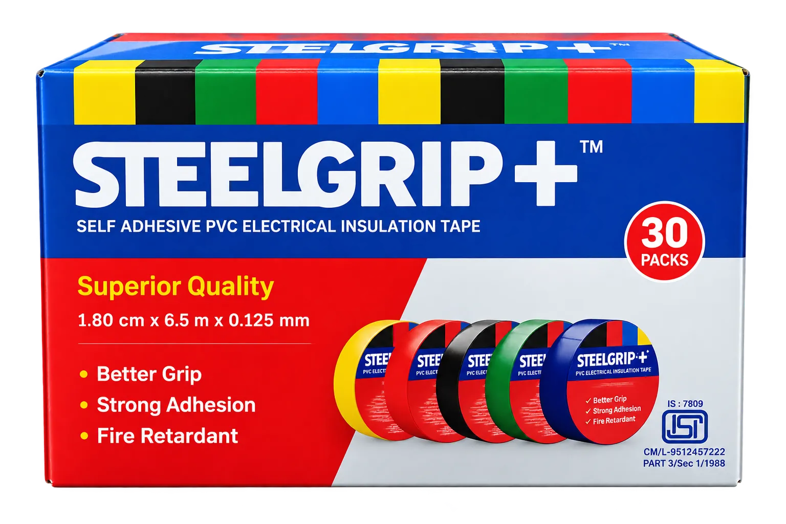 Steelgrip PVC Electrical Insulation Tape